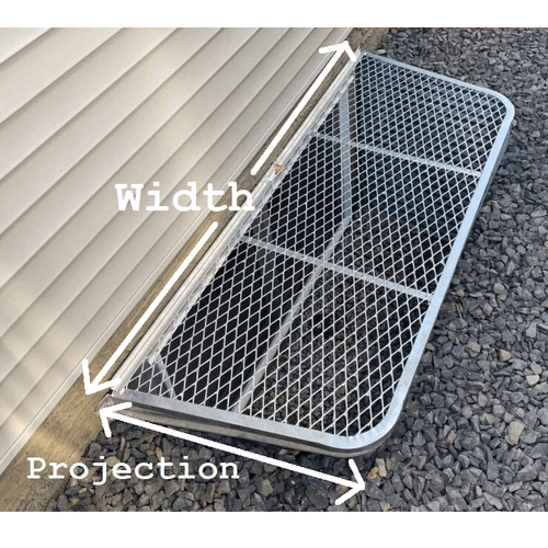36″W X 12″P Galvanized Steel Window Well Cover - Shop Window Wells