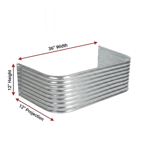 36″W X 12″P X 12″H Galvanized Steel Window Well - Shop Window Wells