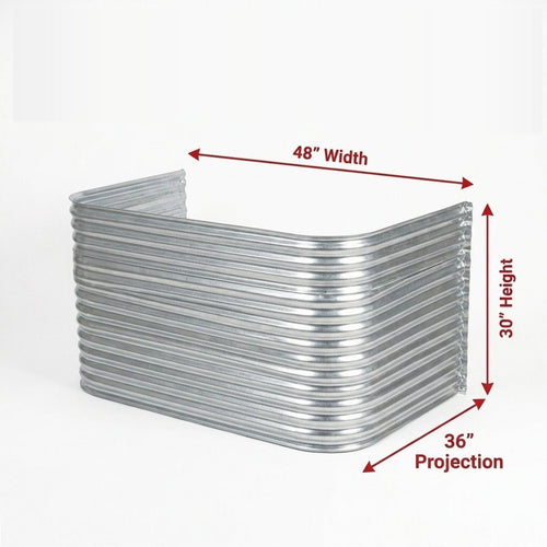 48″W X 36″P X 30″H Galvanized Steel Window Well - Shop Window Wells