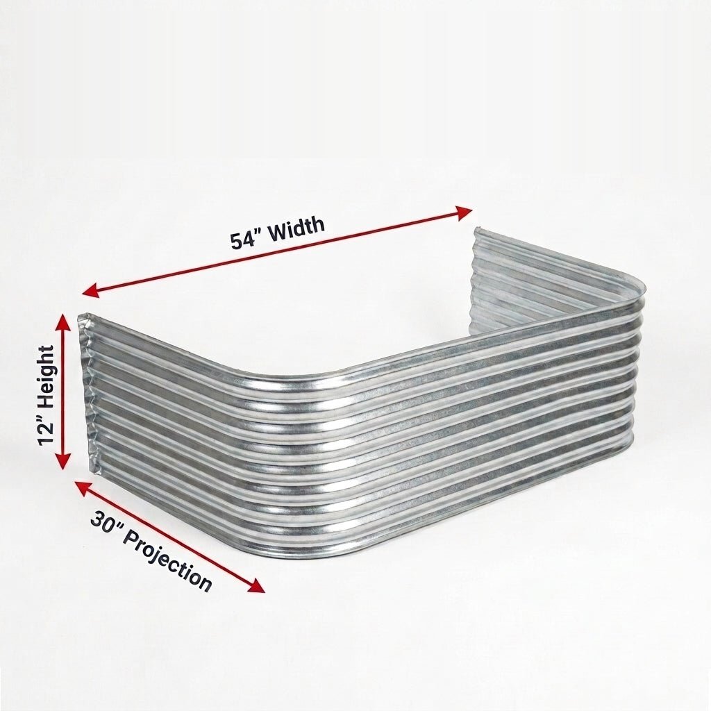 54″W X 30″P X 12″H Galvanized Steel Window Well - Shop Window Wells