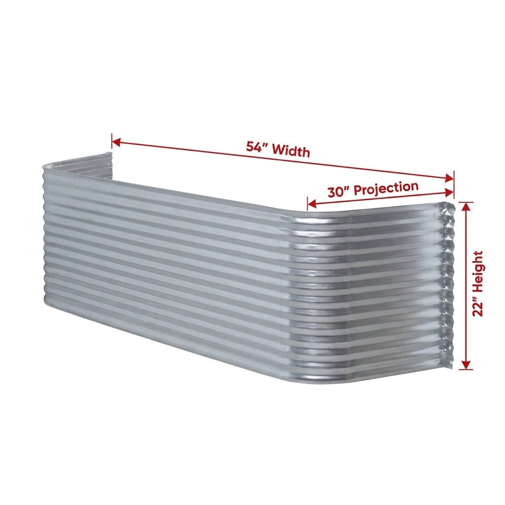 54″W X 30″P X 22″H Galvanized Steel Window Well - Shop Window Wells