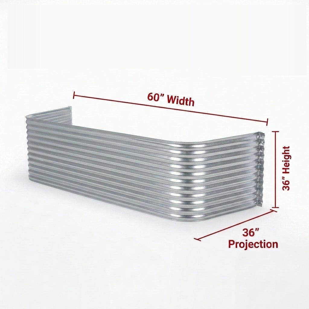 60″W X 36″P X 36″H Galvanized Steel Window Well - Shop Window Wells