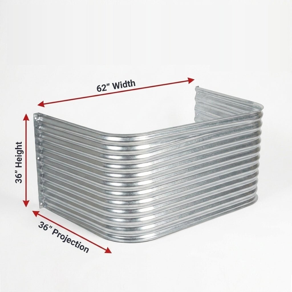 62″W X 36″P X 36″H Galvanized Steel Window Well - Shop Window Wells