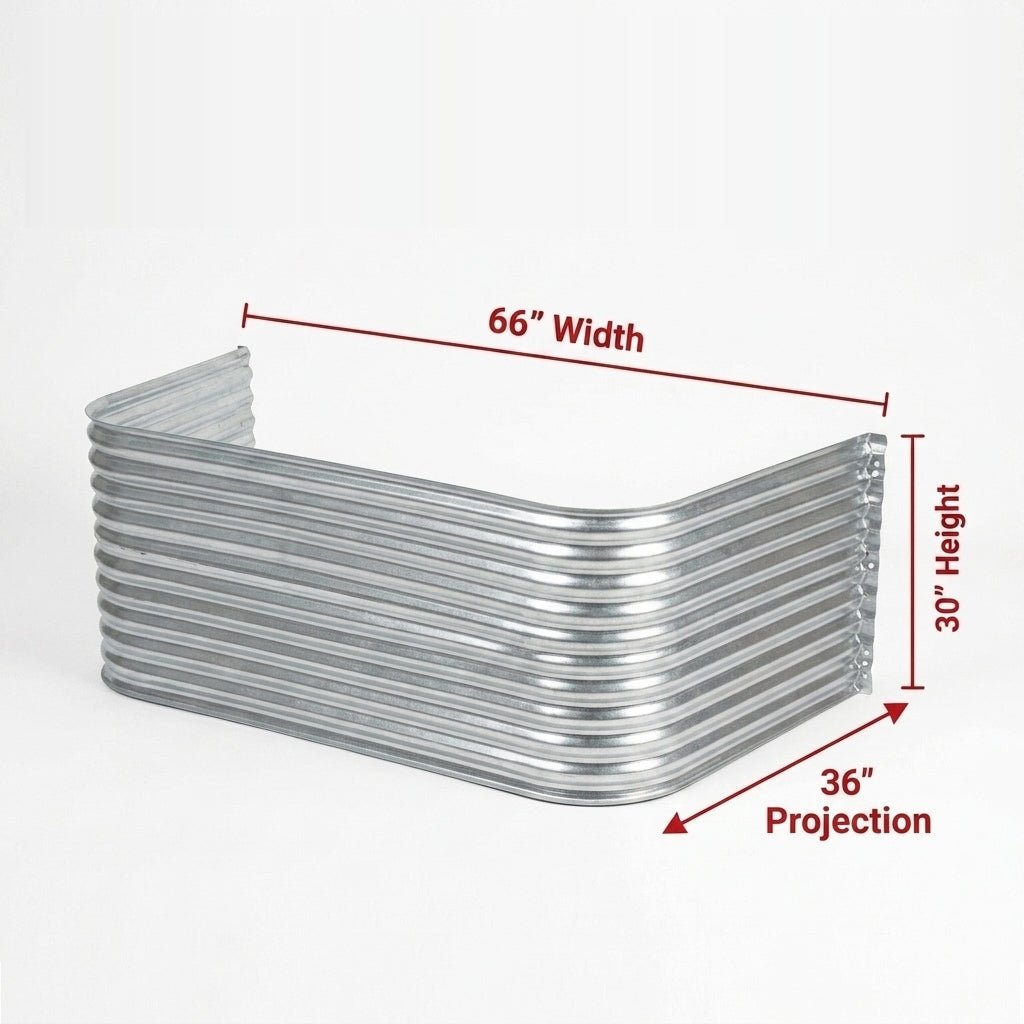 66″W X 36″P X 30″H Galvanized Steel Window Well - Shop Window Wells