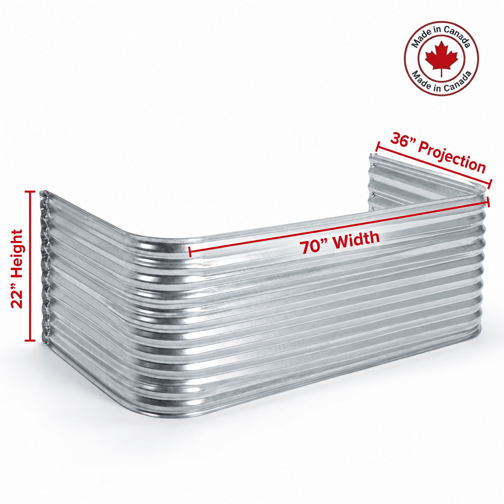 70″W X 36″P X 22″H Galvanized Steel Window Well - Shop Window Wells