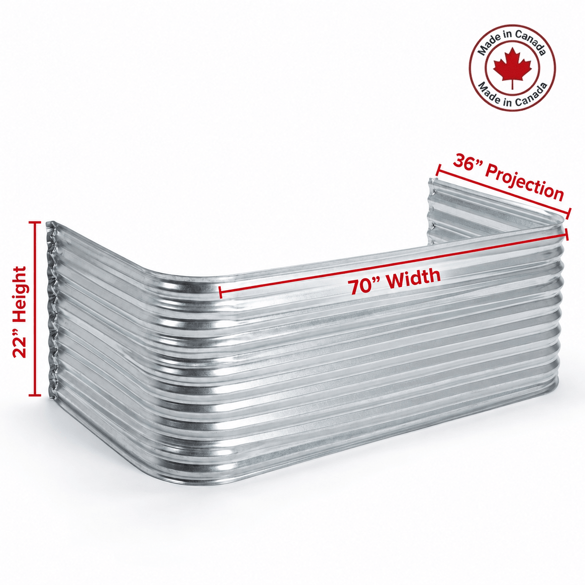 70″W X 36″P X 22″H Galvanized Steel Window Well - Shop Window Wells