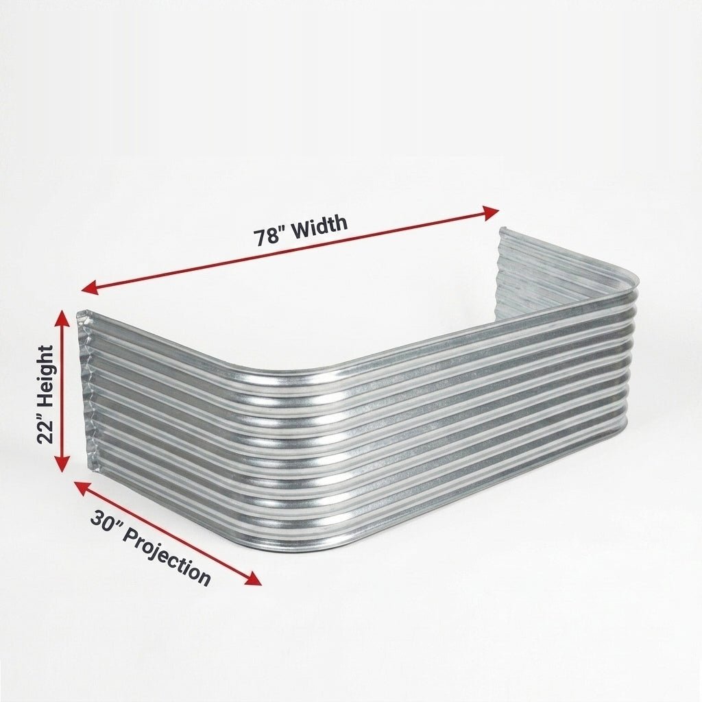 78″W X 30″P X 22″H Galvanized Steel Window Well - Shop Window Wells