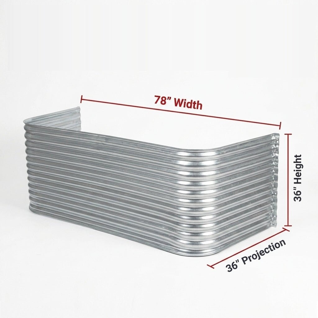 78″W X 36″P X 36″H Galvanized Steel Window Well - Shop Window Wells