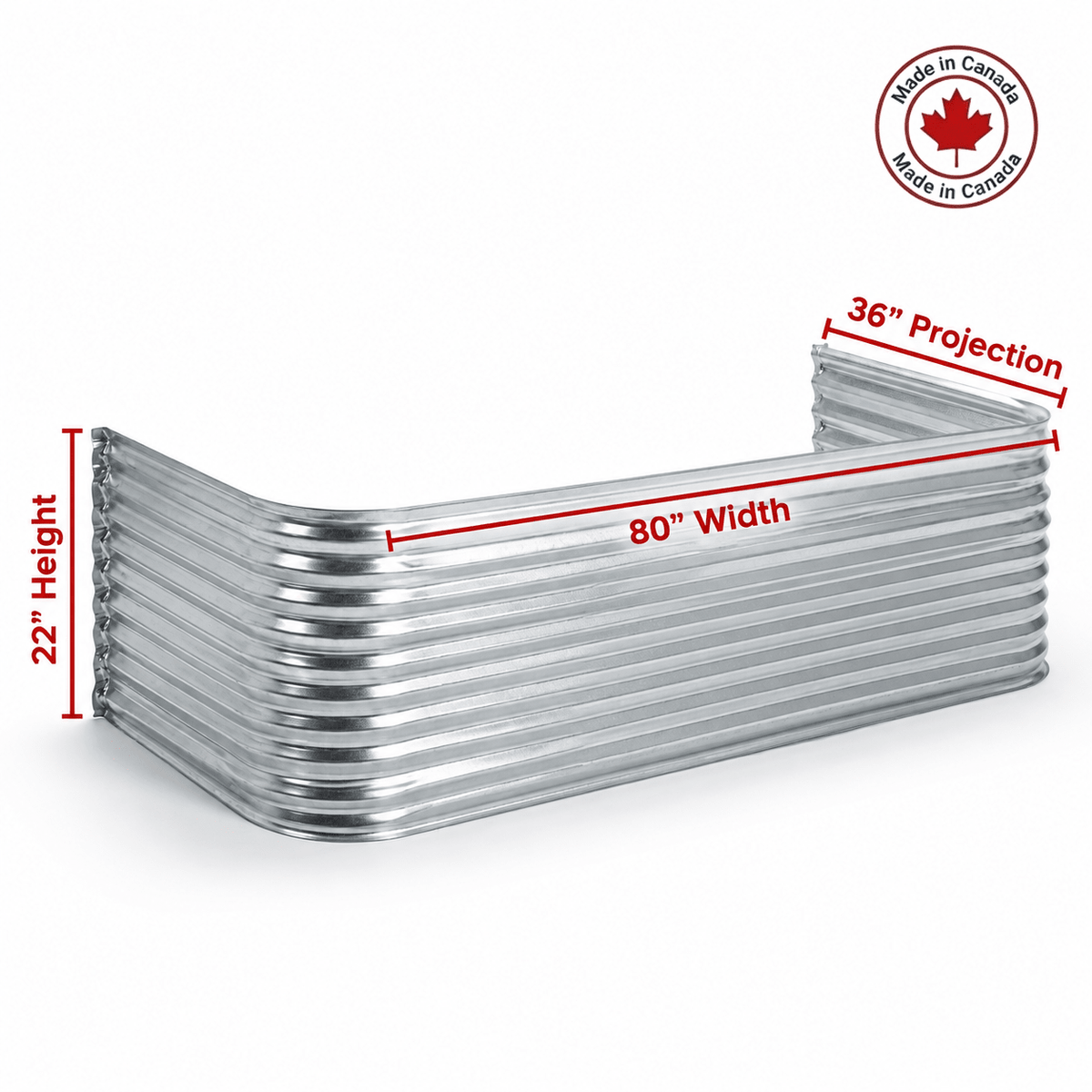 80″W X 36″P X 22″H Galvanized Steel Window Well - Shop Window Wells