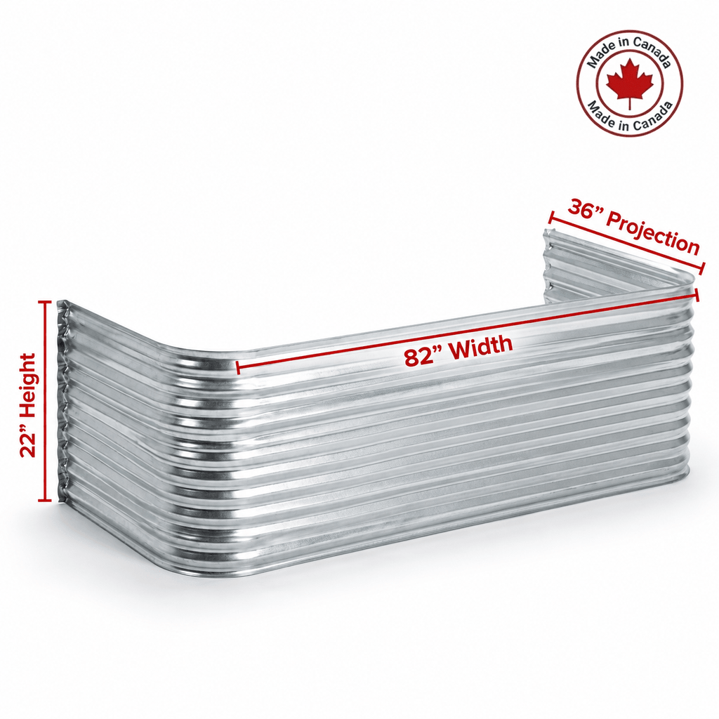 82″W X 36″P X 22″H Galvanized Steel Window Well - Shop Window Wells