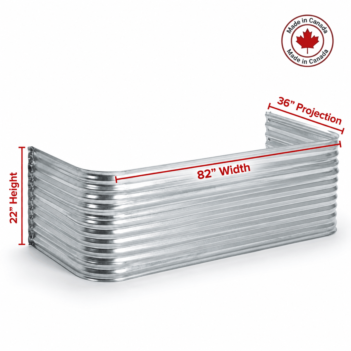 82″W X 36″P X 22″H Galvanized Steel Window Well - Shop Window Wells