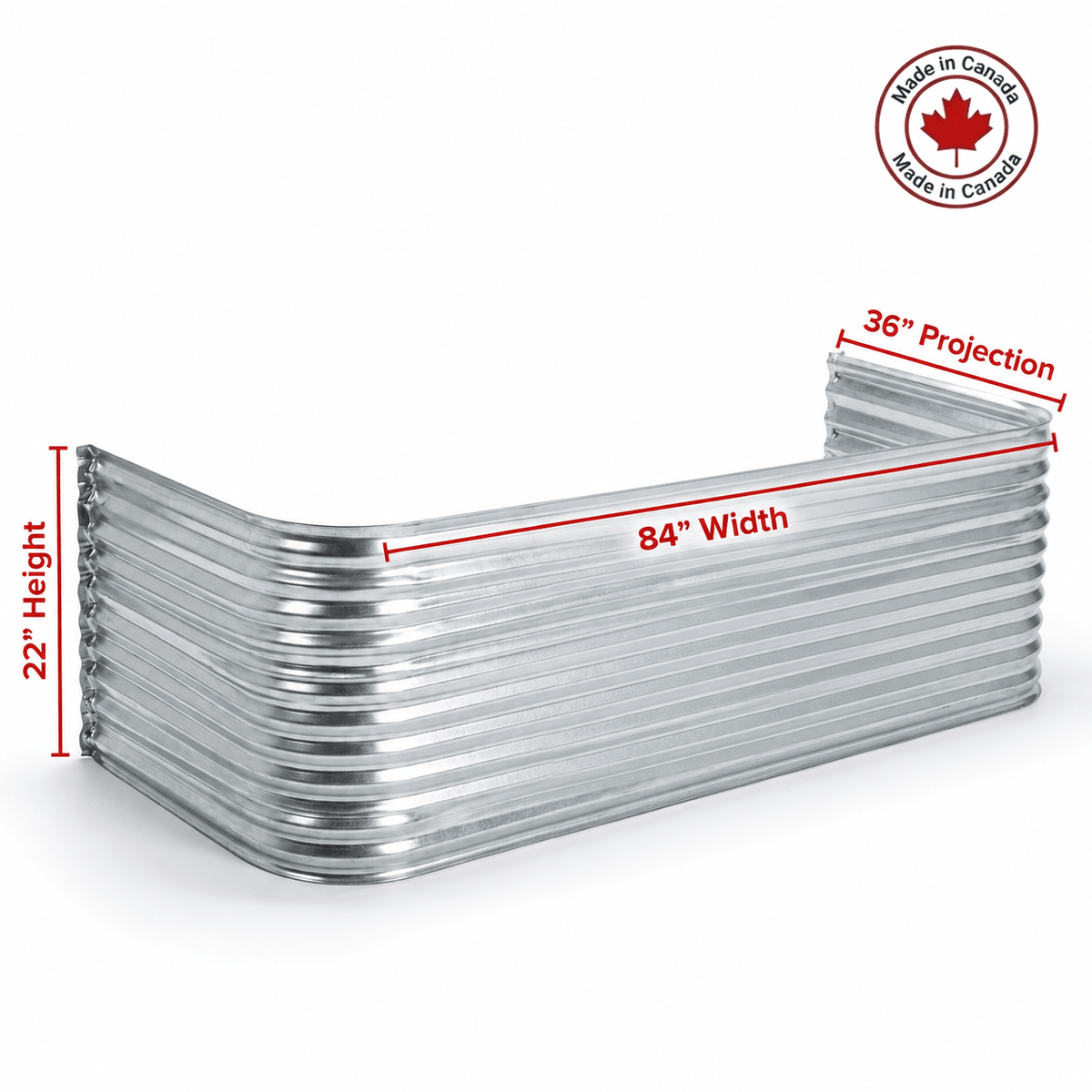 84″W X 36″P X 22″H Galvanized Steel Window Well - Shop Window Wells