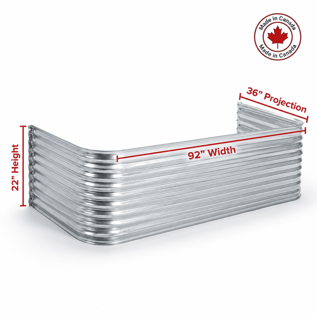 92″W X 36″P X 22″H Galvanized Steel Window Well - Shop Window Wells